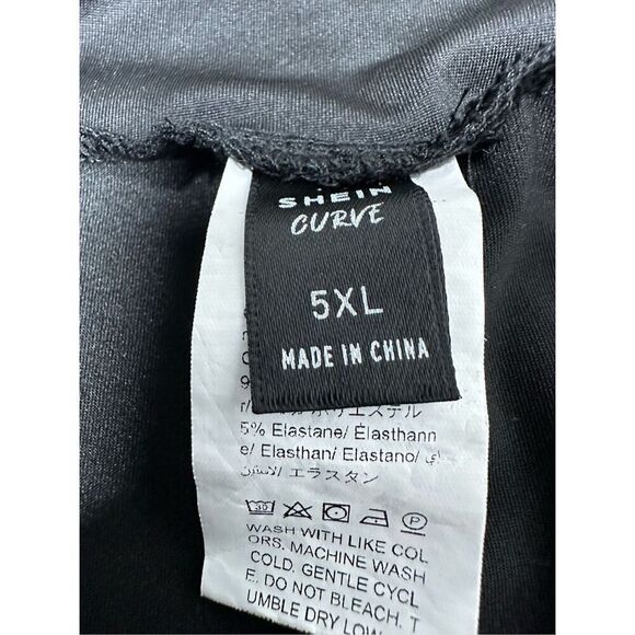 SHEIN Curve Women's Straight Leg Travelers Pants Black  Size 5X - Picture 8 of 12